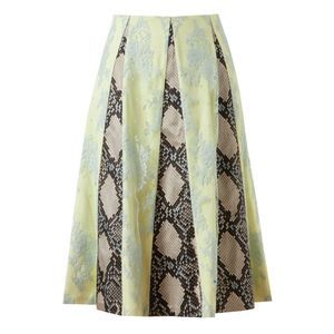 ERDEM Skirt sz 6 Jemima Python Print Lace Silk NWT